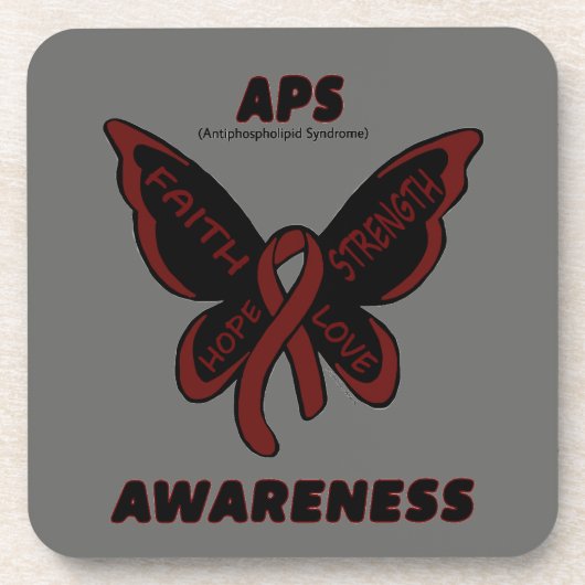 Butterfly/Awareness...APS Drankjes Onderzetter (Voorkant)