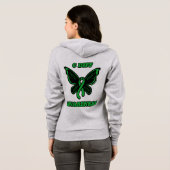 Butterfly/Awareness...C Diff Hoodie (Achterkant volledig)