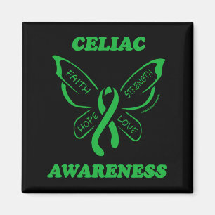 Butterfly/Awareness... Celiac Magnet
