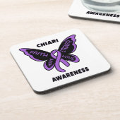 Butterfly/Awareness... Chiari Bier Onderzetter (Linkerzijde)