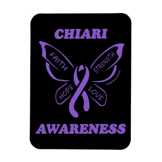 Butterfly/Awareness... Chiari Magnet Magneet (Verticaal)