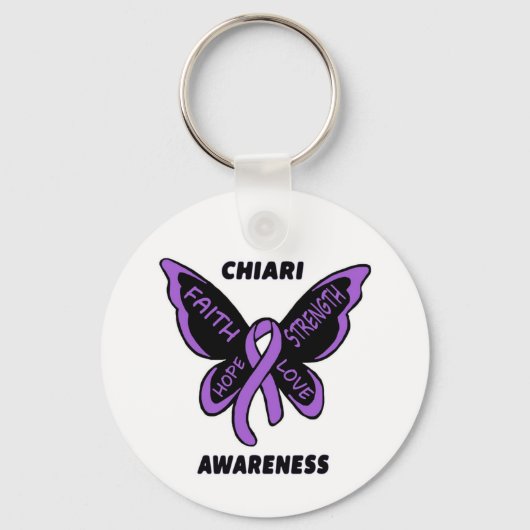 Butterfly/Awareness... Chiari Sleutelhanger (Voorkant)