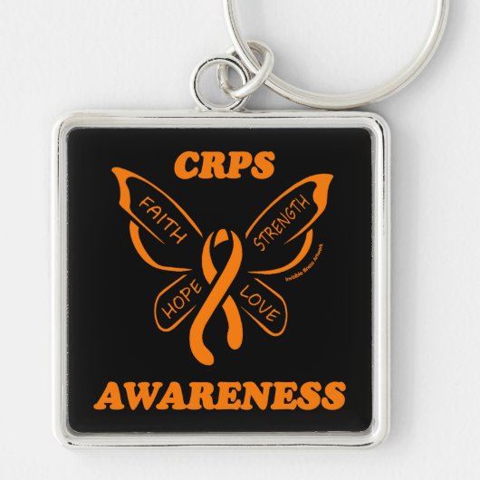 Butterfly/Awareness...CRPS Sleutelhanger (Voorkant)