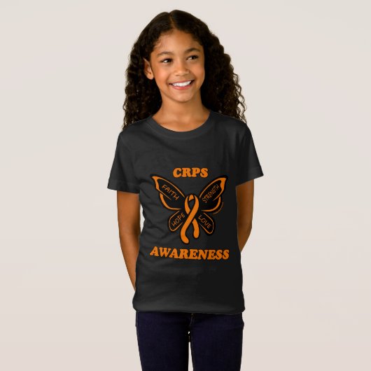 Butterfly/Awareness...CRPS T-shirt (Voorkant volledig)