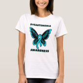 Butterfly/Awareness... Dysautonomia T-shirt (Voorkant)
