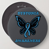 Butterfly/Awareness... Dystonia Button (Voorkant /achterkant)