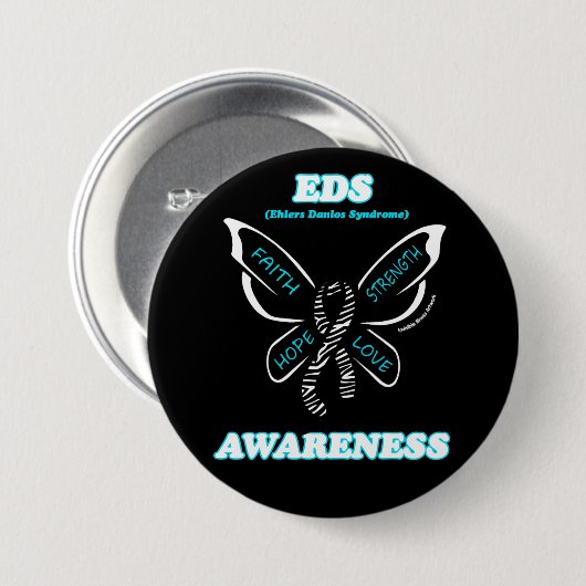 Butterfly/Awareness... EDS Button (Voorkant /achterkant)
