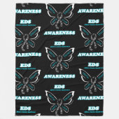 Butterfly/Awareness...EDS Fleece Blanket (Voorkant)