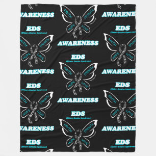 Butterfly/Awareness...EDS Fleece Blanket Deken