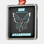 Butterfly/Awareness... EDS Metal Ornament (Links)