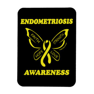 Butterfly/Awareness... Endometriosis Magnet Magneet