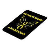 Butterfly/Awareness... Endometriosis Magnet Magneet (Linkerzijde)