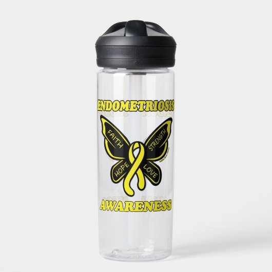 Butterfly/Awareness... Endometriosis Waterfles (Voorkant)