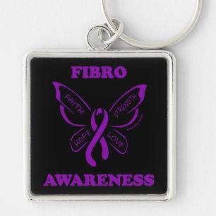 Butterfly/Awareness... Fibro Sleutelhanger
