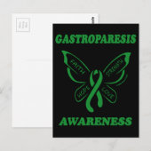 Butterfly/Awareness... Gastro-parese Briefkaart (Voorkant / Achterkant)