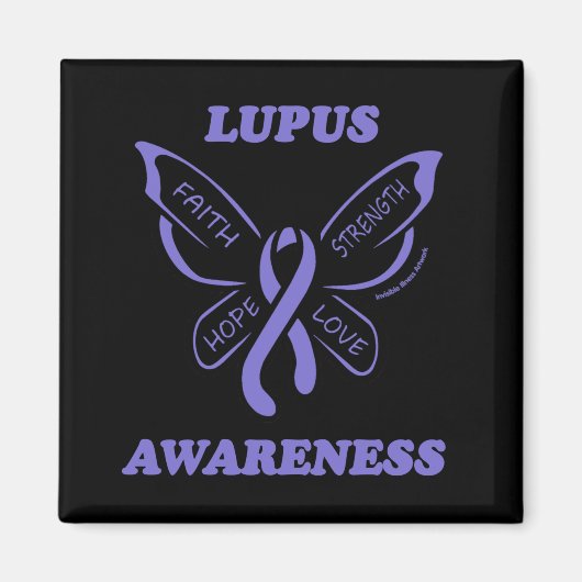 Butterfly/Awareness... Lupus Magneet (Voorkant)