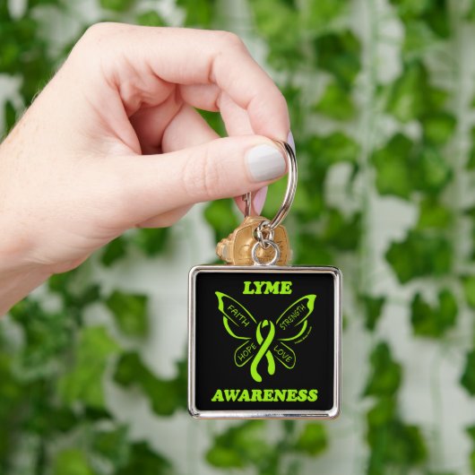 Butterfly/Awareness... Lyme Disease Sleutelhanger (Hand)