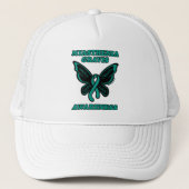 Butterfly/Awareness... Myasthenia Gravis Trucker H Trucker Pet (Voorkant)