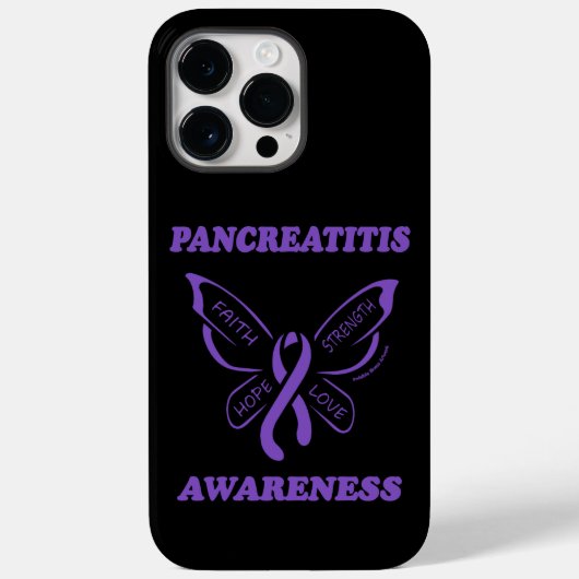 Butterfly/Awareness... Pancreatitis Case-Mate iPhone Case (Achterkant)
