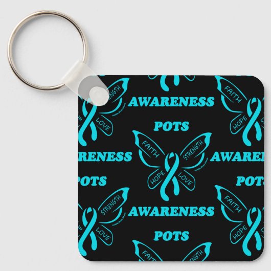 Butterfly/Awareness... POTS Sleutelhanger (Voorkant)