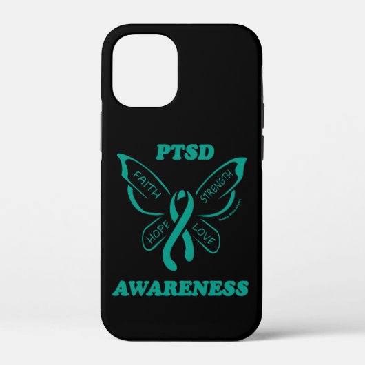 Butterfly/Awareness...PTSD Case-Mate iPhone Case (Achterkant)