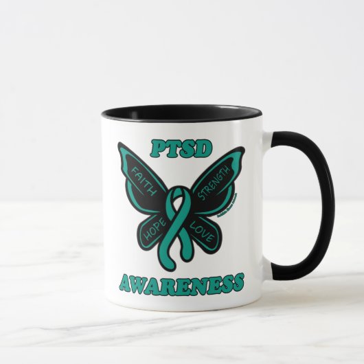 Butterfly/Awareness... PTSD Mok (Rechts)