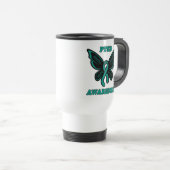 Butterfly/Awareness...PTSD Travel Mug Reisbeker (Voorkant rechts)