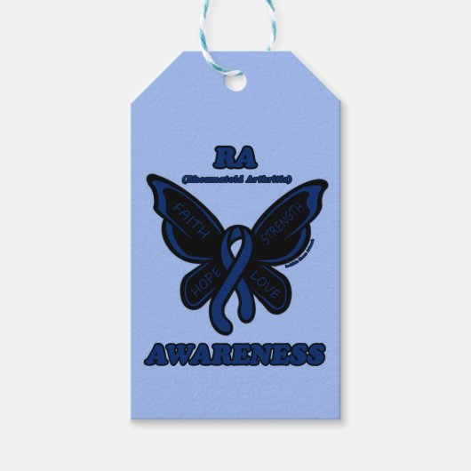 Butterfly/Awareness...RA Gift Labels Cadeaulabel (Voorkant)