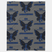 Butterfly/Awareness... Reumatoïde artritis Fleece Deken (Voorkant)