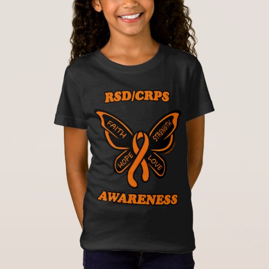 Butterfly/Awareness...RSD/CRPS T-shirt (Voorkant)