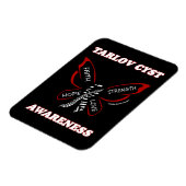 Butterfly/Awareness..Tarlov Cyst Magneet (Linkerzijde)