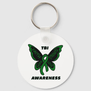 Butterfly/Awareness... TBI Sleutelhanger