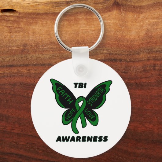 Butterfly/Awareness... TBI Sleutelhanger (Voorkant)