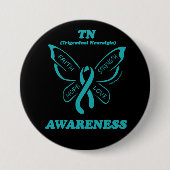 Butterfly/Awareness...TN Ronde Button 7,6 Cm (Voorkant)