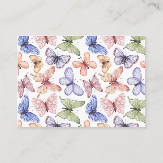 Butterfly Baby Books Kaart (Achterkant)