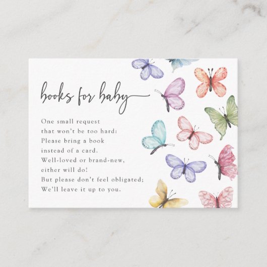 Butterfly Baby Books Kaart (Voorkant)