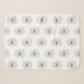 Butterfly Baby Sherpa Blanket met Rozen Deken (Voorkant (horizontaal))