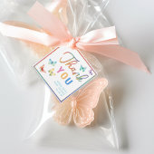Butterfly Baby shower Dank u Labels