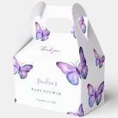 Butterfly Baby shower Elegant Hartelijk dank voor  Bedankdoosjes (Voorkant)