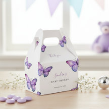 Butterfly Baby shower Elegant Hartelijk dank voor 