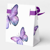 Butterfly Baby shower Elegant Hartelijk dank voor  Bedankdoosjes (Achterkant)