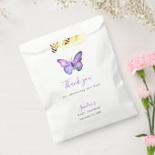 Butterfly Baby shower Elegant Hartelijk dank voor  Bedankzakje (Gezegeld)