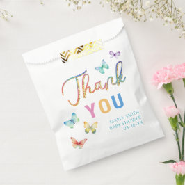 Butterfly Baby shower Favor Bags Bedankzakje