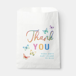 Butterfly Baby shower Favor Bags Bedankzakje