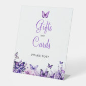 Butterfly Baby shower geschenken en Kaarten Reclamebord Met Voetstuk (Voorkant)