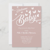 Butterfly Baby shower Geslacht Neutraal Kaart (Voorkant)
