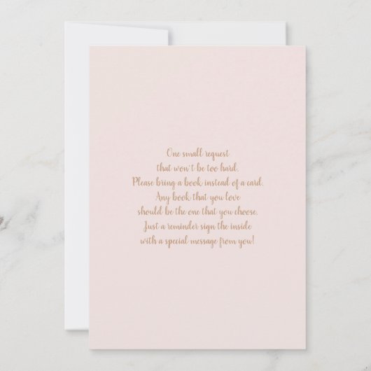 Butterfly Baby shower Girl Invitation Kaart (Achterkant)