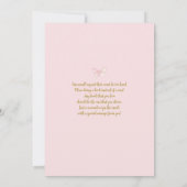 Butterfly Baby Shower Girl Invitation Kaart (Achterkant)