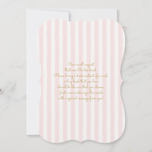 Butterfly Baby shower girl Kaart (Achterkant)