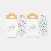 Butterfly Baby shower gunstbox – Waterverf Bedankdoosjes (Uitgevouwen)